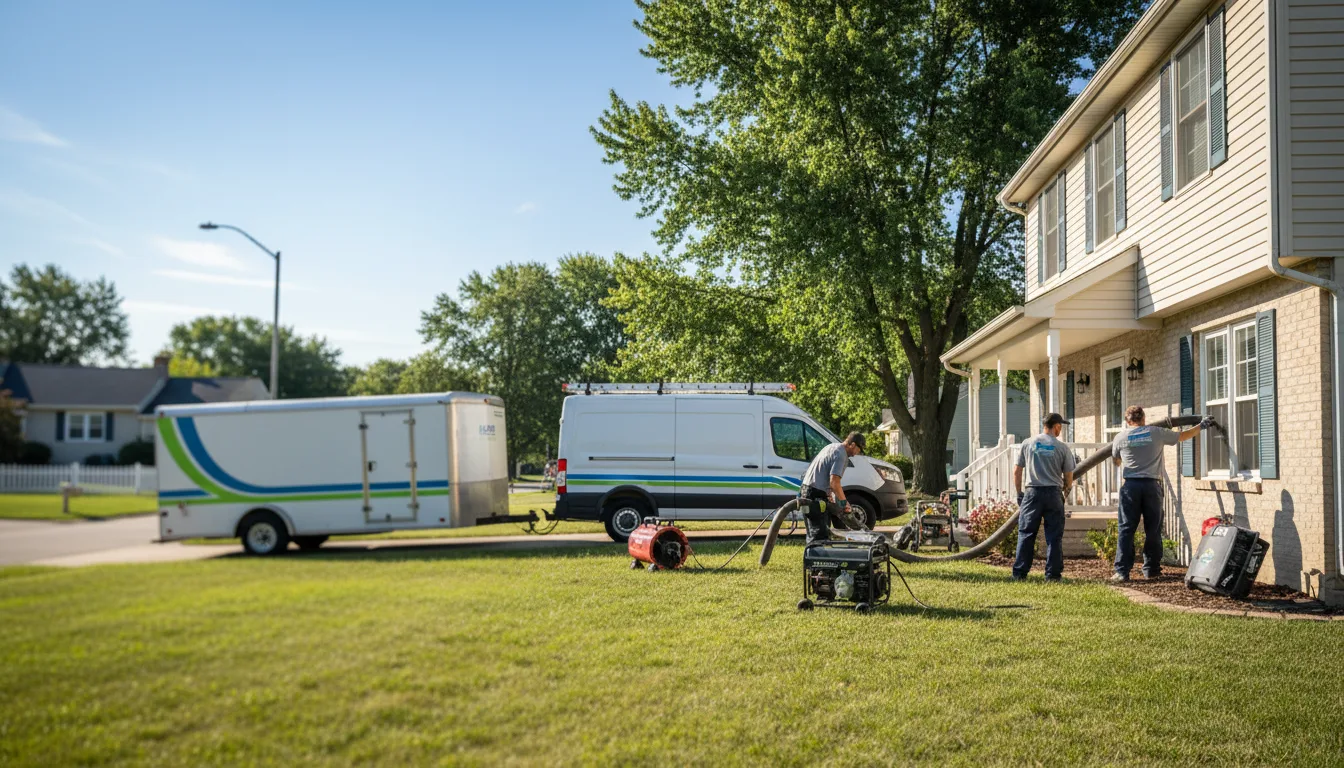 Flooded Basement Restoration And Cleanup With Repair in Linden, IA near me